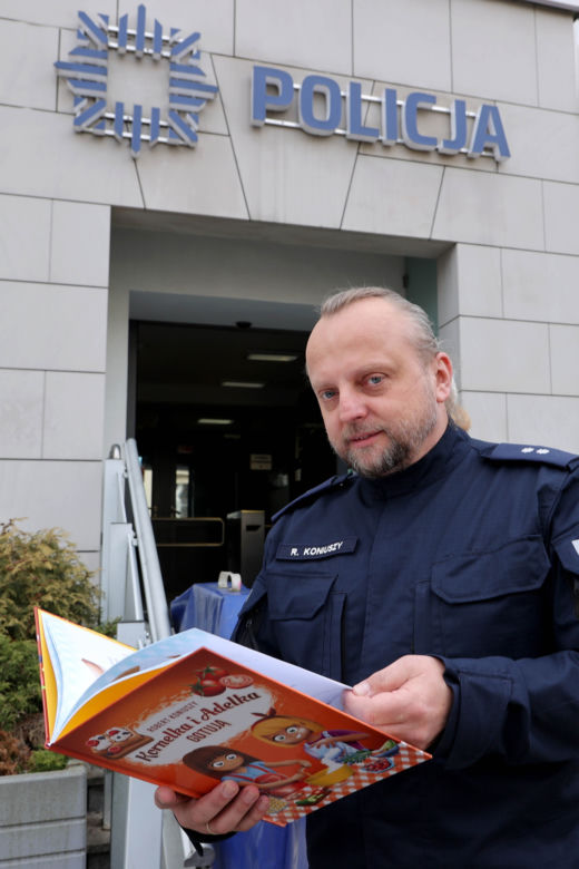 Robert Koniuszy, rzecznik prasowy Komendy Rejonowej Warszawa Mokotów