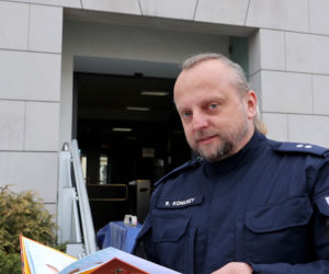 Robert Koniuszy, rzecznik prasowy Komendy Rejonowej Warszawa Mokotów