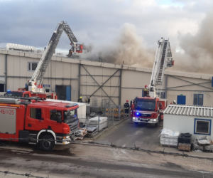 Pożar w zakładach drobiarskich w Iławie. Podsumowanie działań