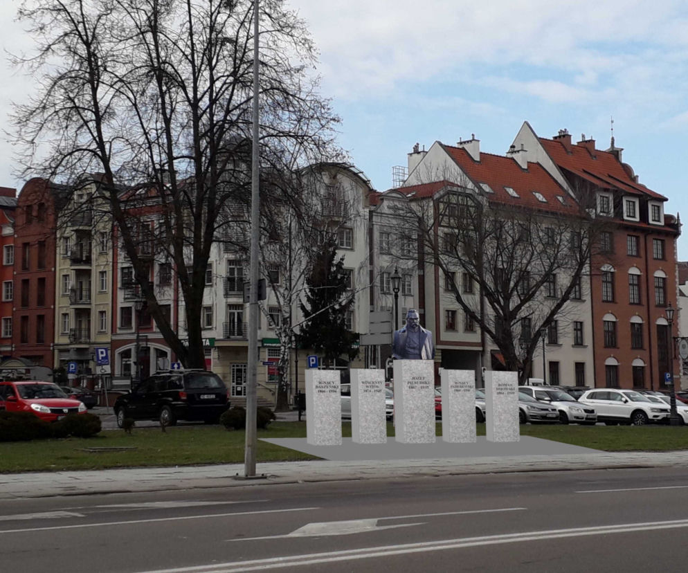 Wizualizacja pomnika przy Rycerskiej