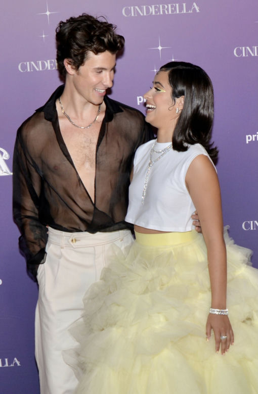 Camila Cabello i Shawn Mendes na premierze filmu "Cinderella"