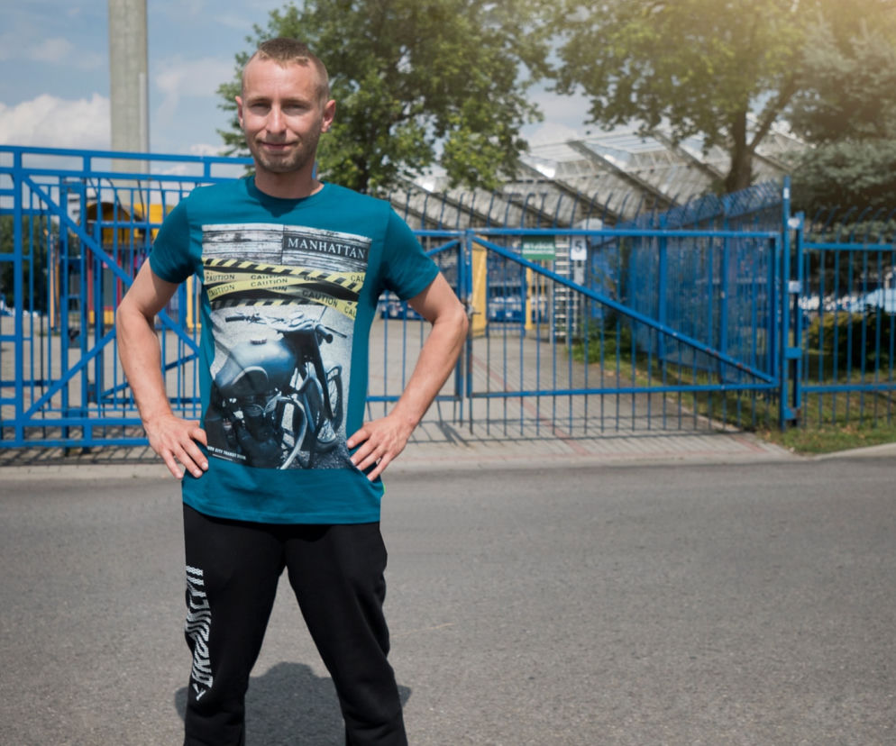 Michał Krata - kibic Stali Rzeszów, który uratował życie obcemu mężczyźnie