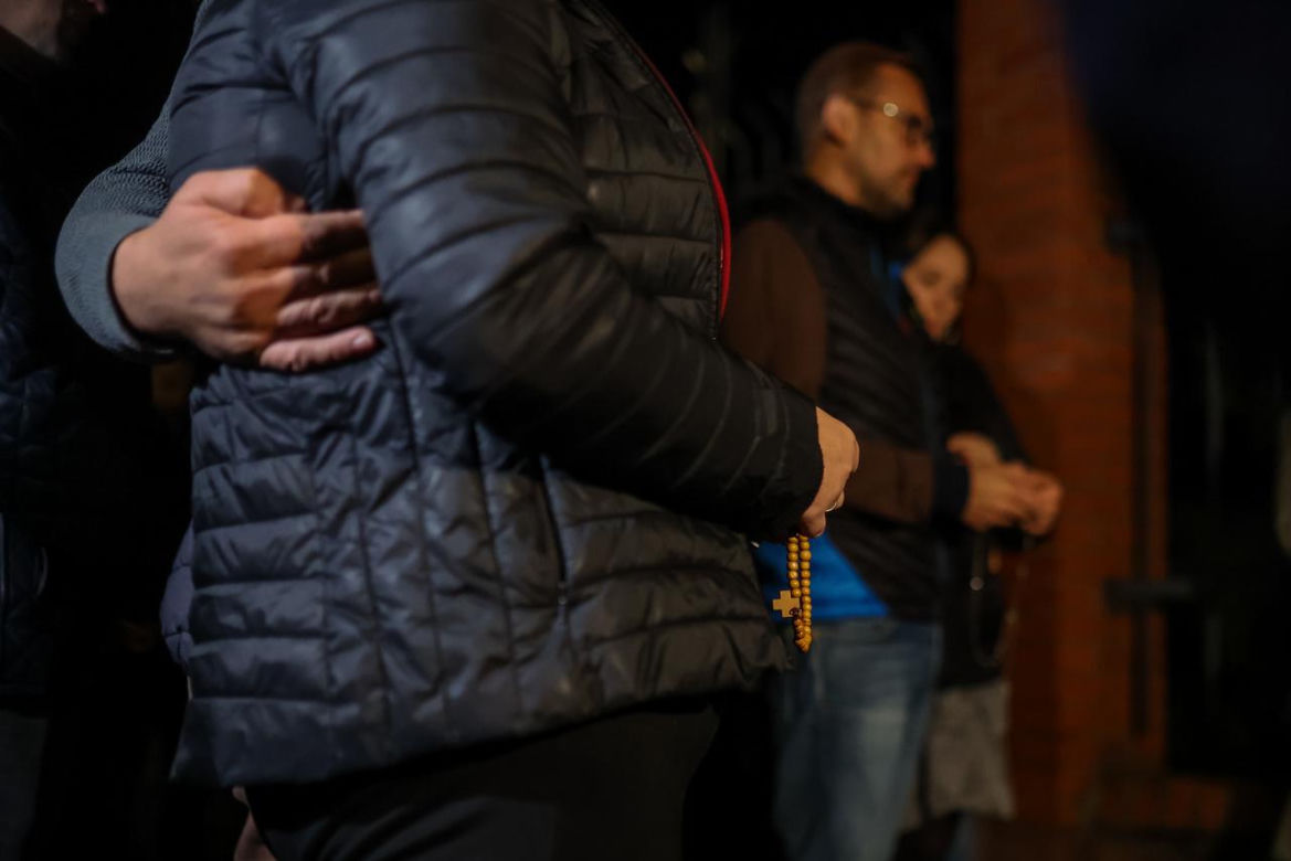Wierni protestowali pod diecezją sosnowiecką. "To zgorszenie osłabia naszą wiarę"