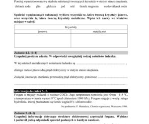 Matura 2020 ARKUSZE CKE: Chemia