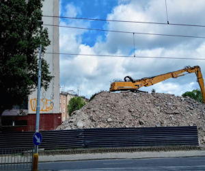 Rozbiórka Domu Marynarza - maj 2020