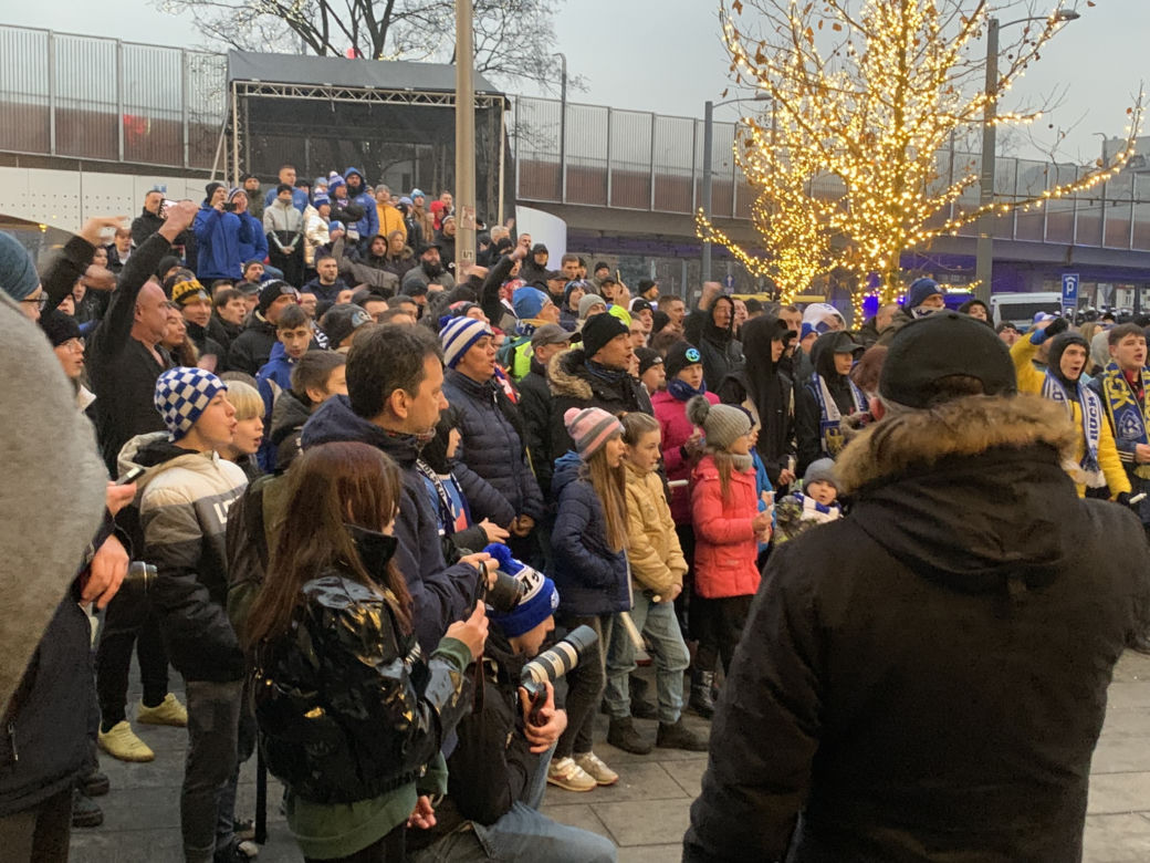 Protest kibiców Ruchu Chorzów w sprawie stadionu 
