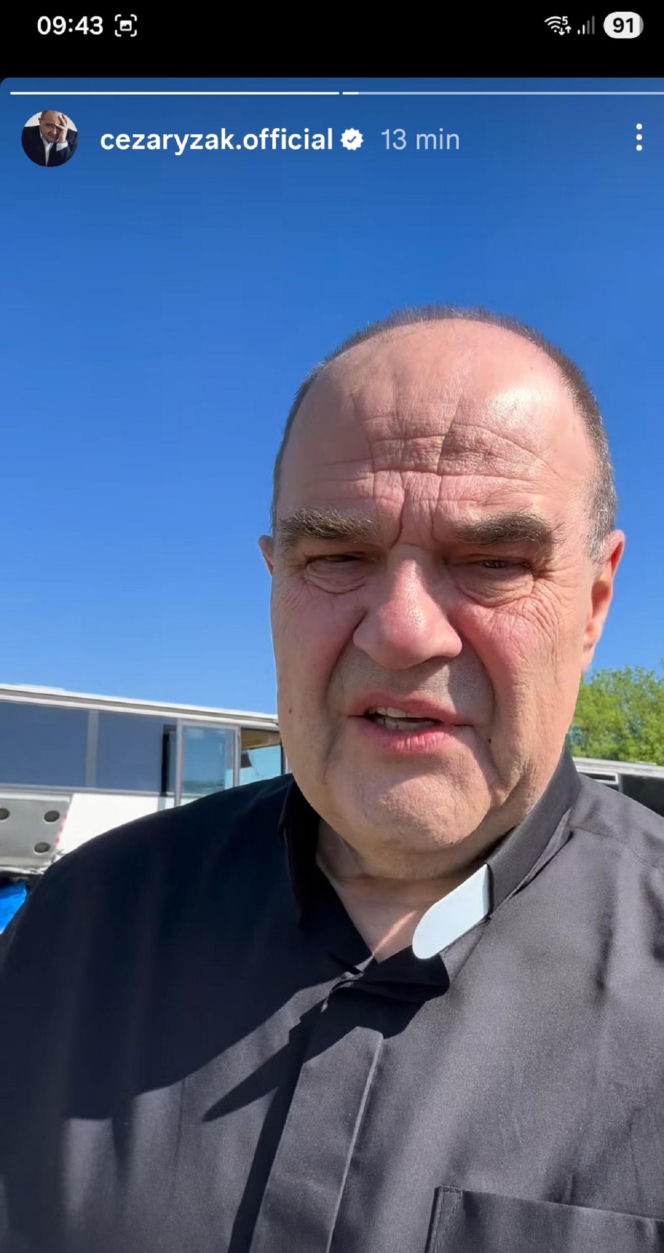 Ranczo 11 sezon. Cezary Żak (ksiądz) na planie