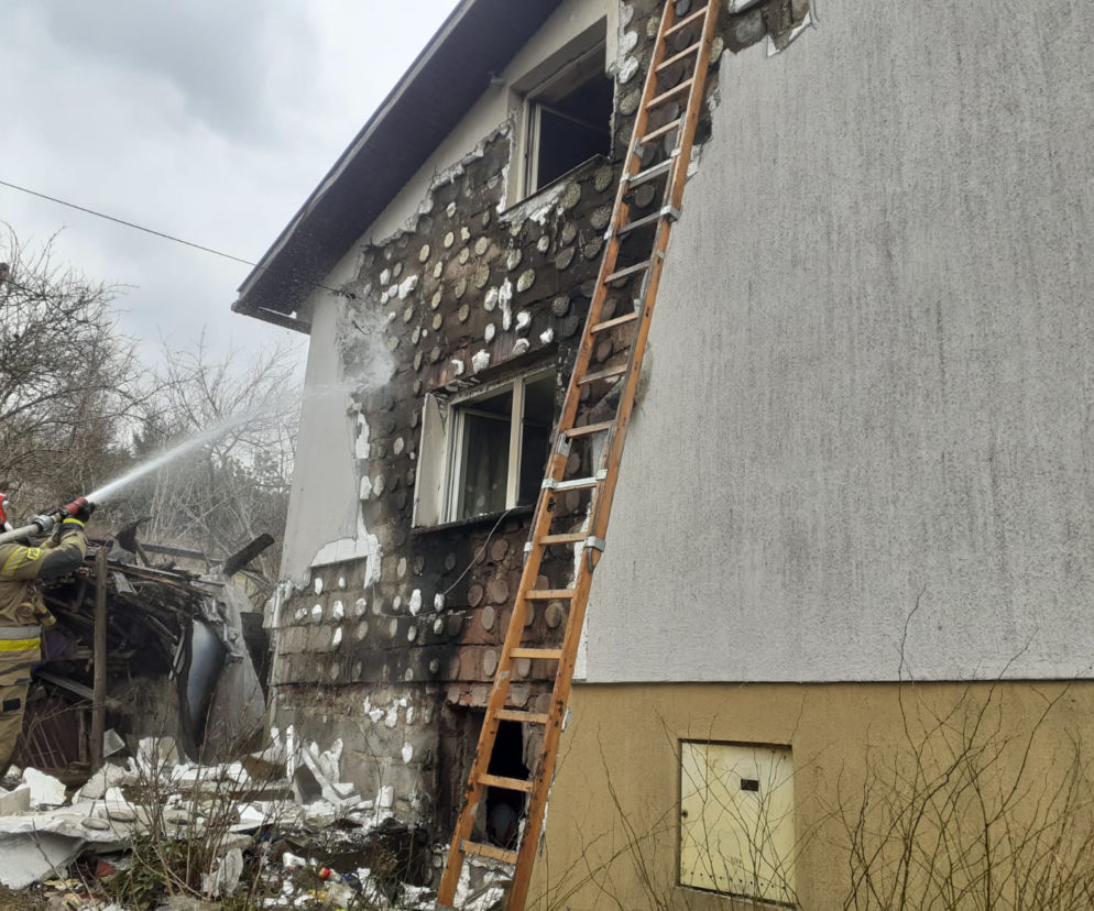 Pożar domu w Tropiu