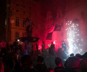 Feta piłkarzy i kibiców Lechii Gdańsk