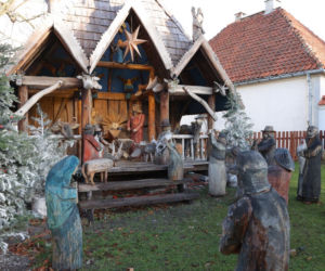 Szopka w kościele w Lasku Bielańskim