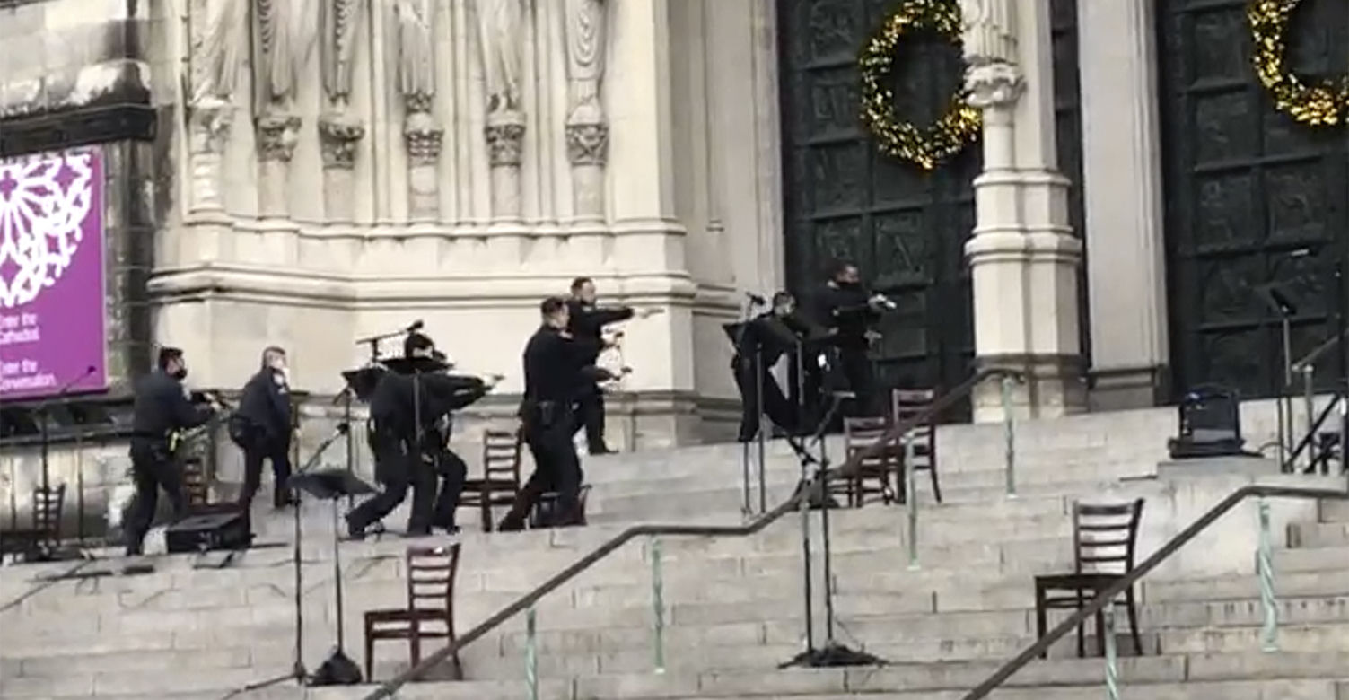 Napastnika zabiła policja