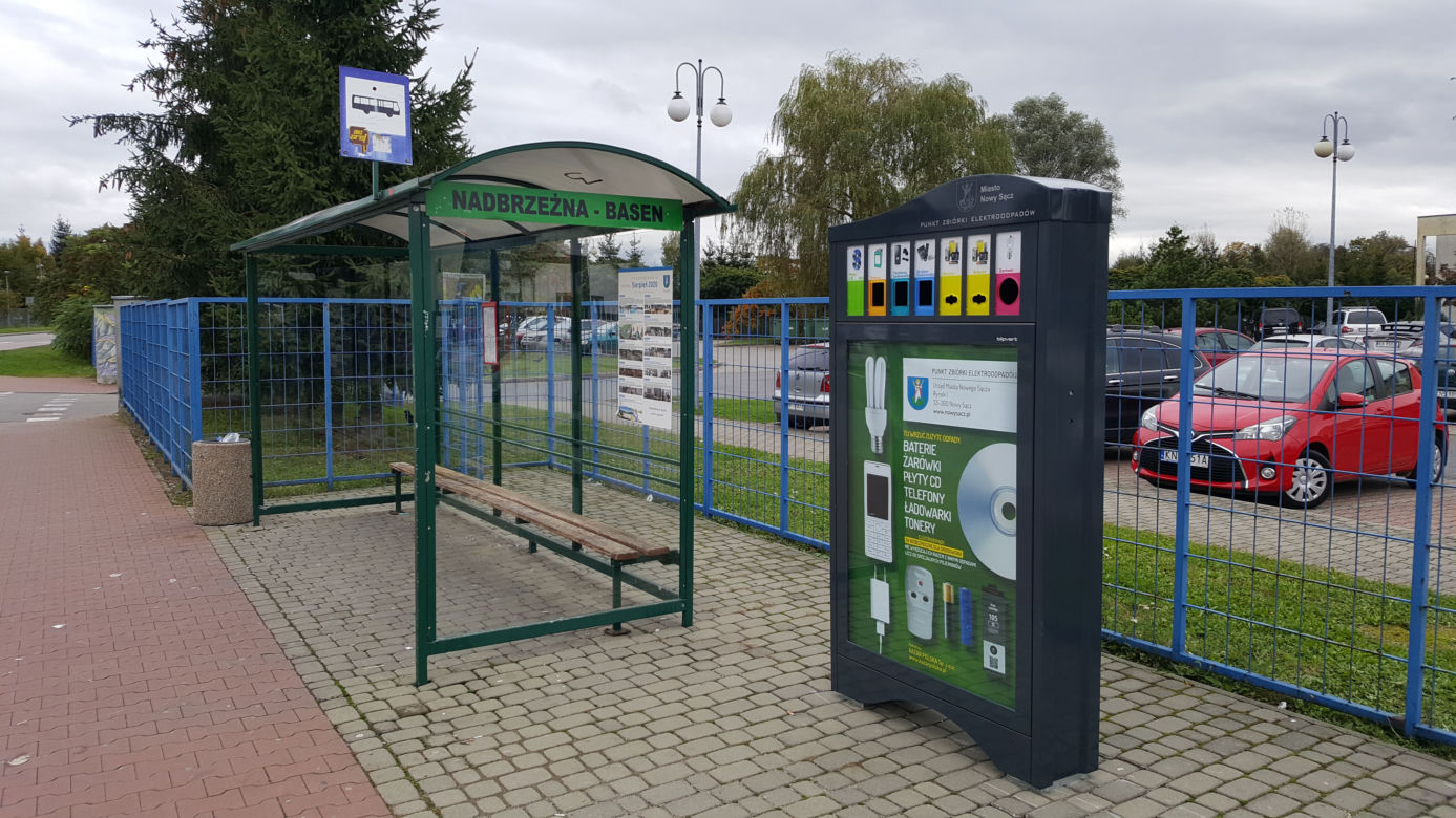 Punkt zbiórki elektroodpadów w Nowym Sączu