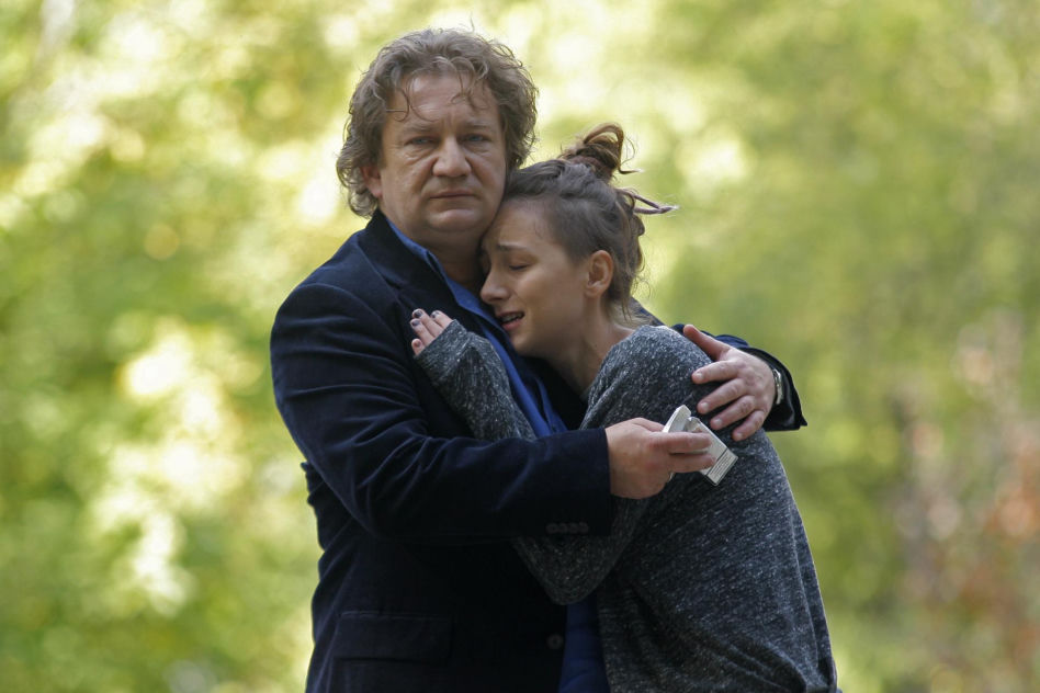 Ranczo 7 sezon. Kusy (Paweł Królikowski), Kinga (Agnieszka Pawełkiewicz) - październik 2012 r.