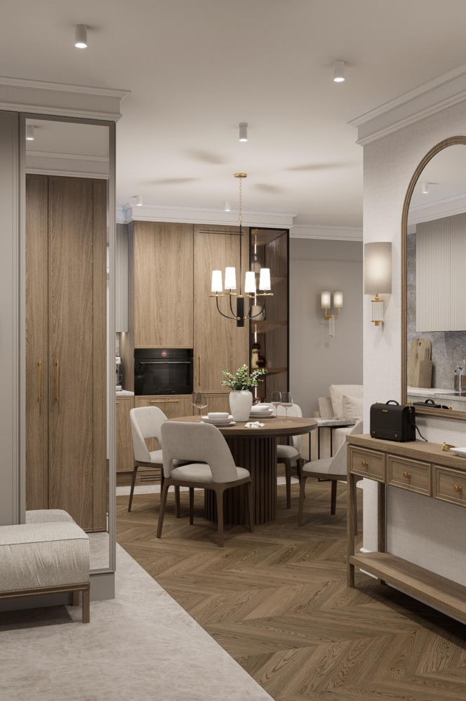 Kaszmirowe mieszkanie w gdańsku - projekt Renata Michałowicz