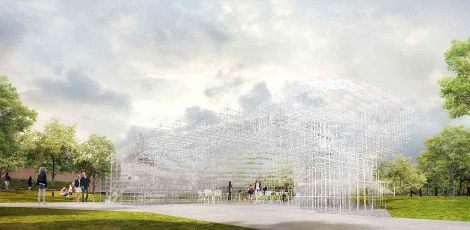 Kawiarnia w pawilonie letnim Serpentine Gallery. Materiały prasowe Serpentine Gallery