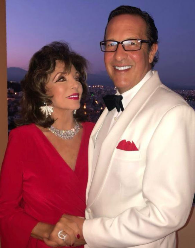 Joan Collins z mężem