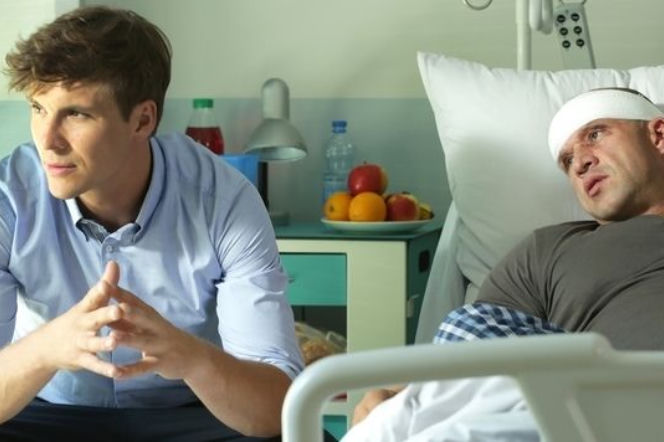 M jak miłość odc 1249 Andrzejek (Tomasz Oświeciński) Marcin (Mikołaj Roznerski)