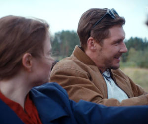 Osiecka, odcinek 5, Wojtek Frykowski (Mikołaj Roznerski),  Agnieszka (Eliza Rycembel)