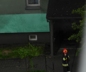 Pożar w bloku w krakowskim Podgórzu