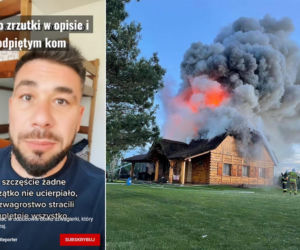 Szwagierka Szalonego Reportera straciła wszystko! Jej dom pod Lipskiem spłonął w ogromnym pożarze [ZDJĘCIA]