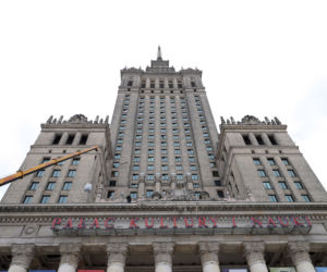 Tajwańczyk na gzymsie Pałacu Kultury. Jak on to zrobił?!