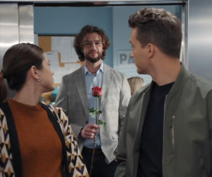 M jak miłość. Kasia (Paulina Lasota), Mariusz (Mateusz Mosiewicz), Jakub (Krzysztof Kwiatkowski)