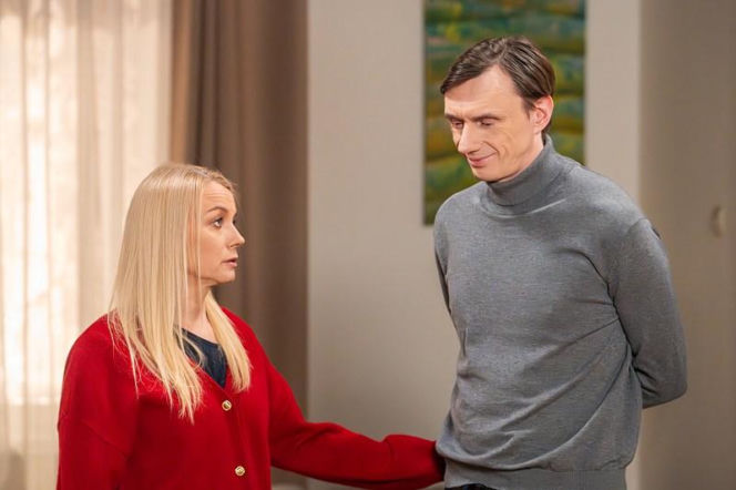 Pierwsza miłość, odcinek 4190. Emilka (Anna Ilczuk), Fryderyk (Andrzej Kłak)