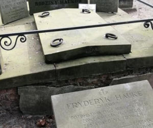 grób prapradziadka Fryderyka Hauke na Powązkach