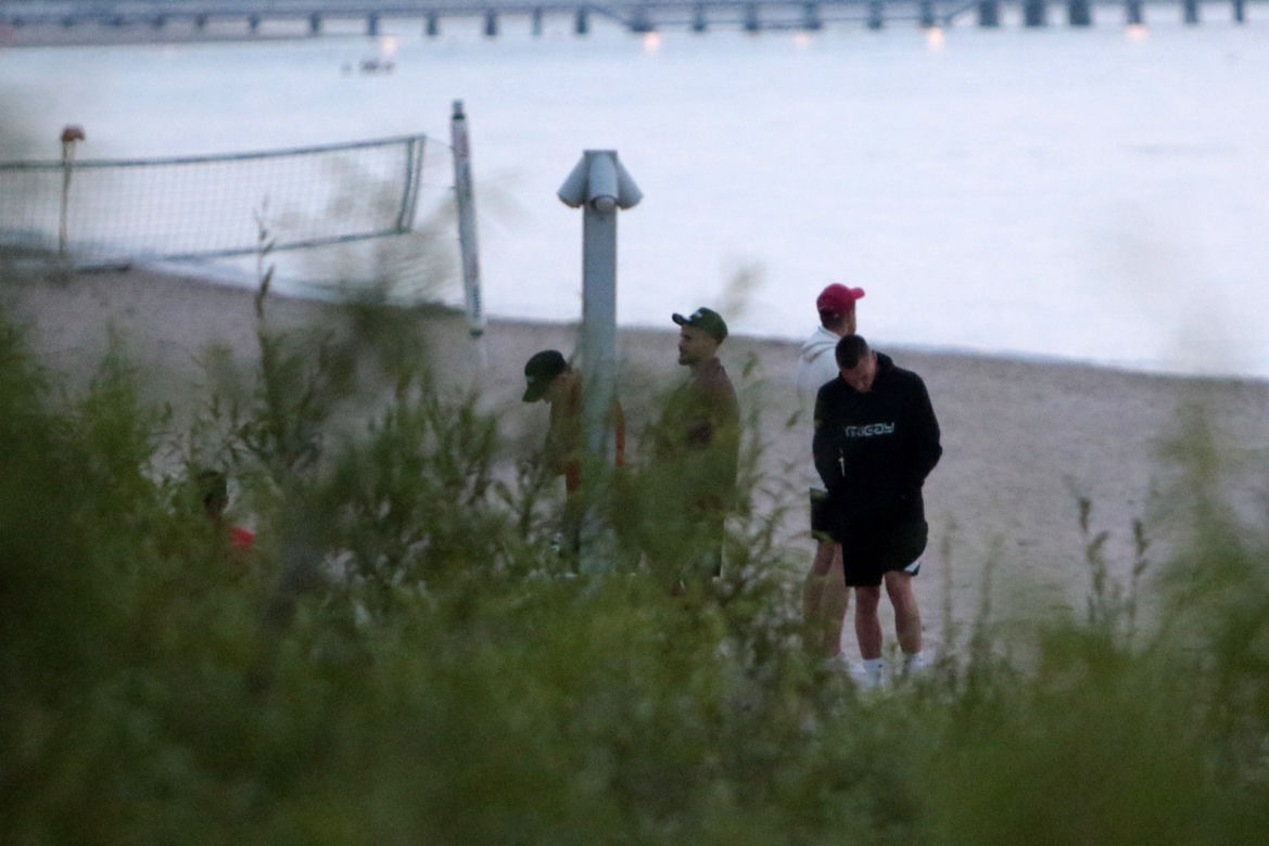 Reprezentanci Polski poszli po porażce na plażę