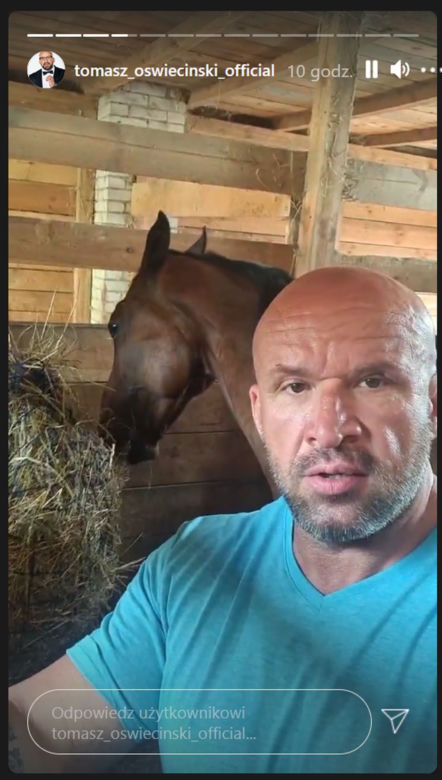 Tomasz Oświeciński (Andrzejek z M jak miłość) na Instagramie opowiada o wypadku i operacji
