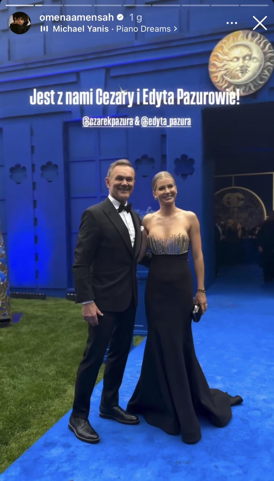 Edyta Pazura i Cezary Pazura - Bal Omenyy Mensah i Rafała Brzoski