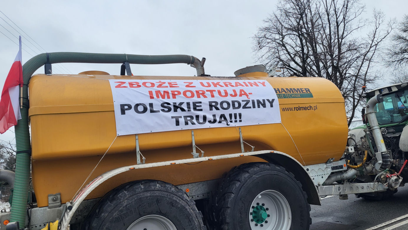 Protest rolników Zdany- Zbuczyn 