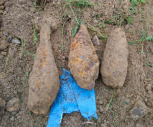 Robotnicy natrafili na kilkadziesiąt pocisków moździerzowych