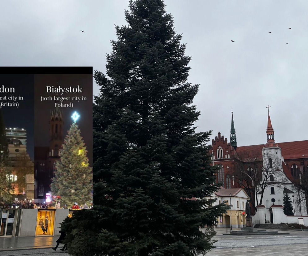 Porównali choinkę w Londynie do tej w Białymstoku. Jak wypadła stolica Podlasia? Zobaczcie te komentarze!