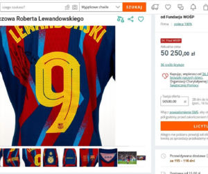 Cenna pamiątka Roberta Lewandowskiego na aukcji WOŚP. Cena licytacji robi wrażenie