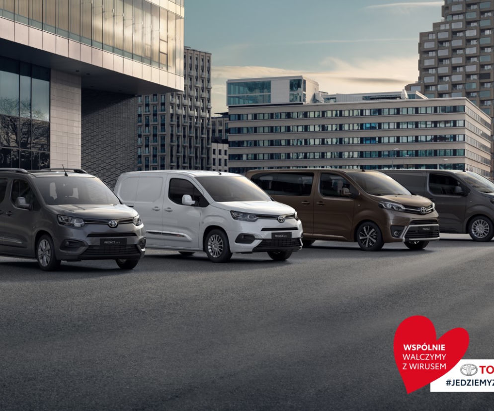 Flota samochodów Toyoty dla szpitali walczących z epidemią koronawirusa
