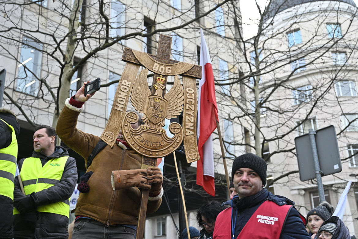 Protest rolników w Warszawie (3.01.2025)