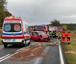 Wypadek na DK 25! Nie żyje jedna osoba [GALERIA]