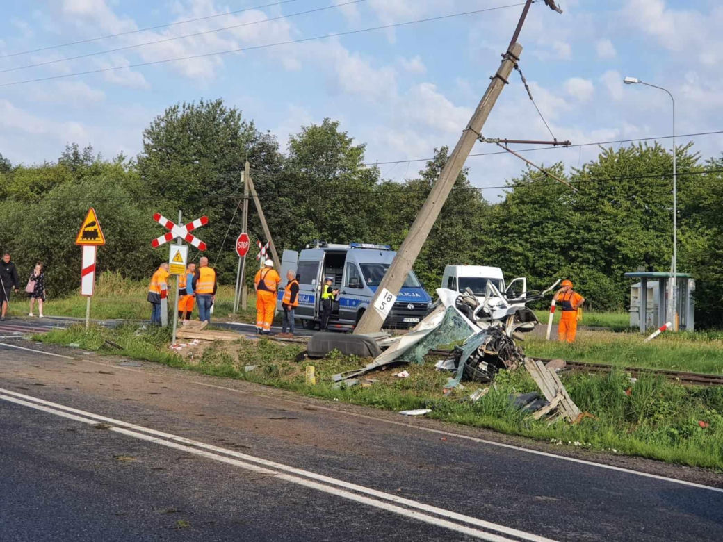 Wypadek na przejeździe kolejowym pod Będzinem