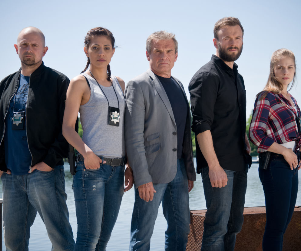 Sprawiedliwi – Wydział Kryminalny. Marek Włodarczyk, Sebastian Wątroba, Kamila Ściborek, Michał Mrozek, Weronika Lewoń,  Dariusz Karpiński