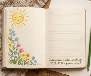 Kartka dla ucznia na zakończenie roku szkolnego