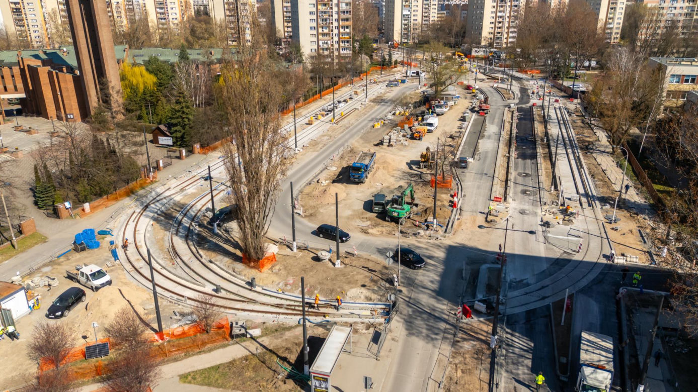 Budowa tramwaju na ul. Św. Bonifacego