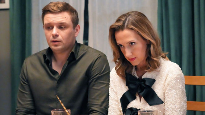 Barwy szczęścia, odcinek 3376: Asia (Anna Gzyra-Augustynowicz), Hubert (Marek Molak)