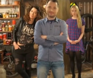 Pierwsza miłość - nowa czołówka marzec 2015. Paulina (Julia Pogrebińska), Bartek (Rafał Kwietniewski), Emilka (Anna Ilczuk)