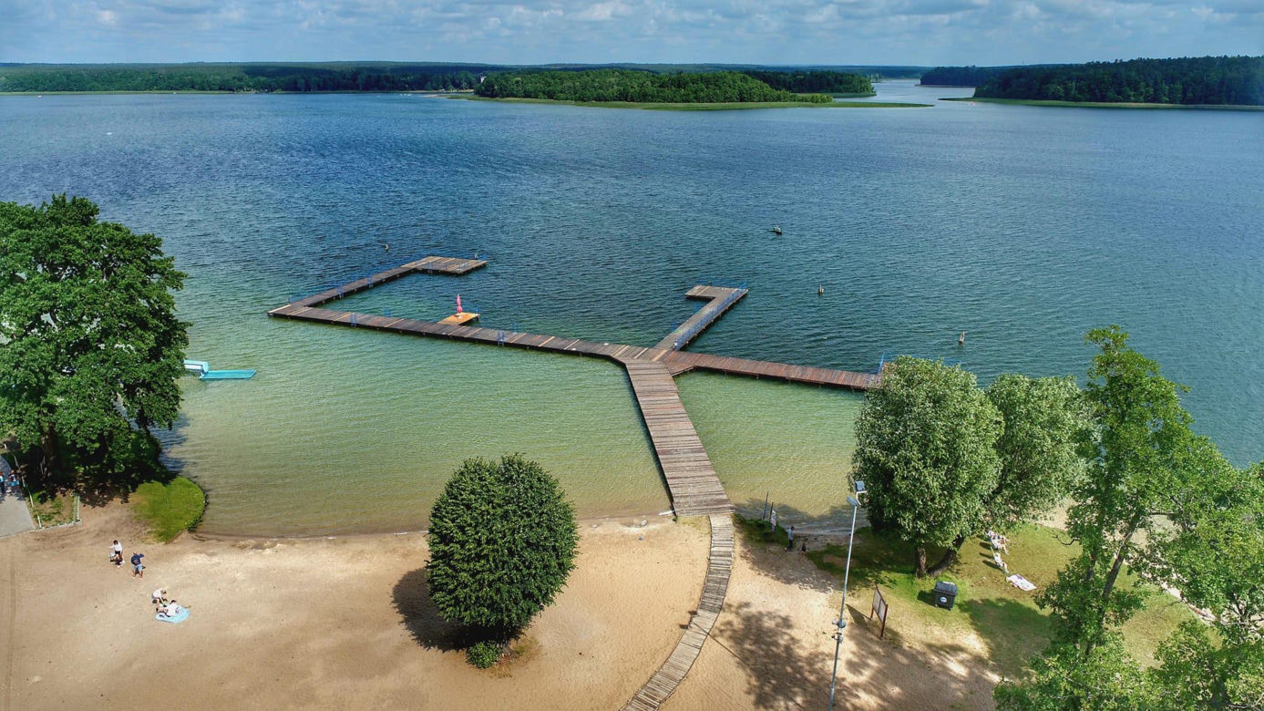 Kormoran nad jeziorem Niesłysz w Lubuskiem zaprasza turystów. Zobacz na te przepiękne zdjęcia 