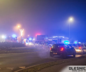 Groźny wpadek w Oleśnicy