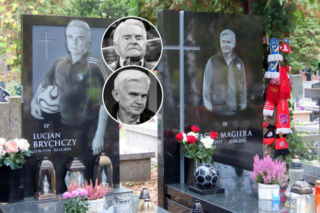 Grób Jacka Magiery tuż przed Wszystkich Świętych. Ten symbole ściskają za serca