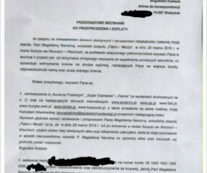 Piękni i Młodzi pismo sądowe