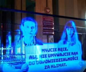 Marsz hologramów w ramach strajku dla klimatu