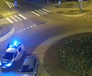 Pościg jak z filmu akcji. 20-letni Ukrainiec zderzył się czołowo z radiowozem